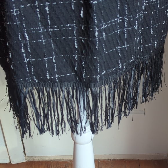 SHEIN Elegant Black and White Tweed Midi Dress - Picture 8 of 12